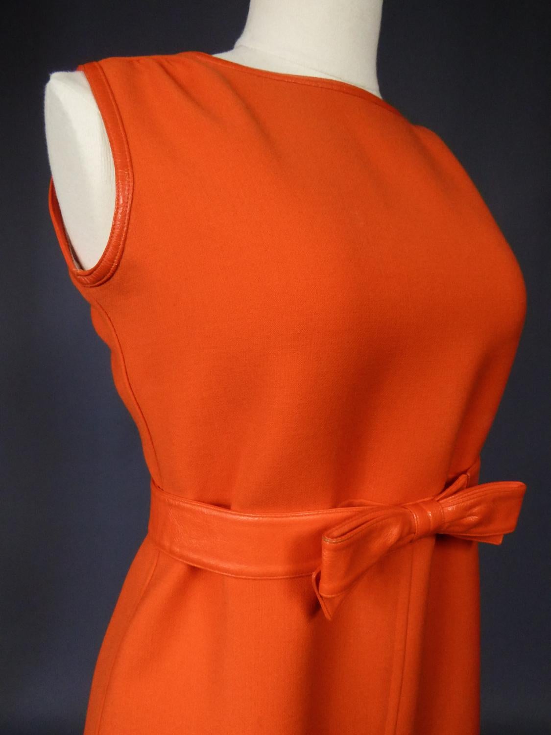 A French André Courrèges Couture Future Dress numbered 0045426 Circa 1970/1972 For Sale 5