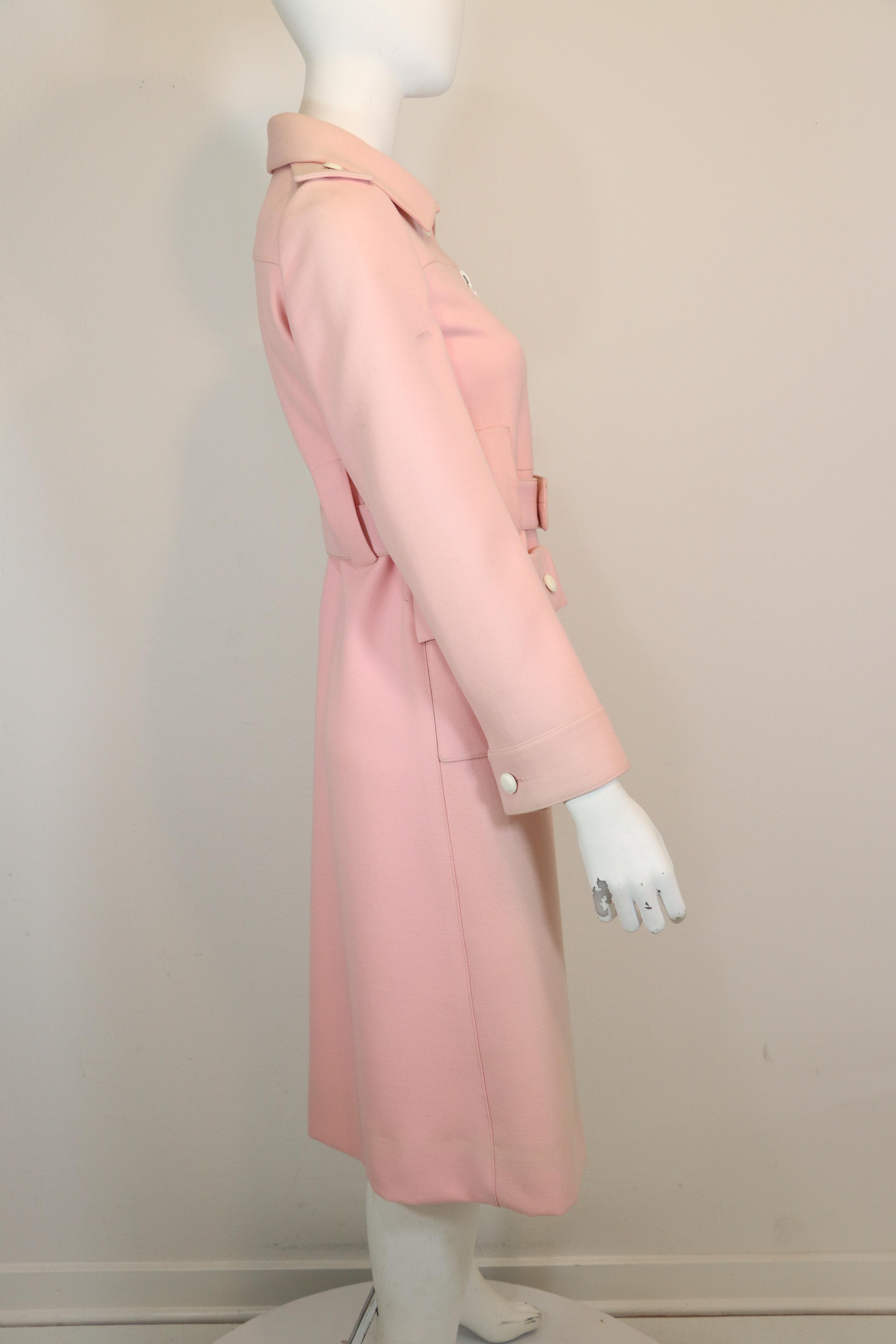 pink wool coat womens