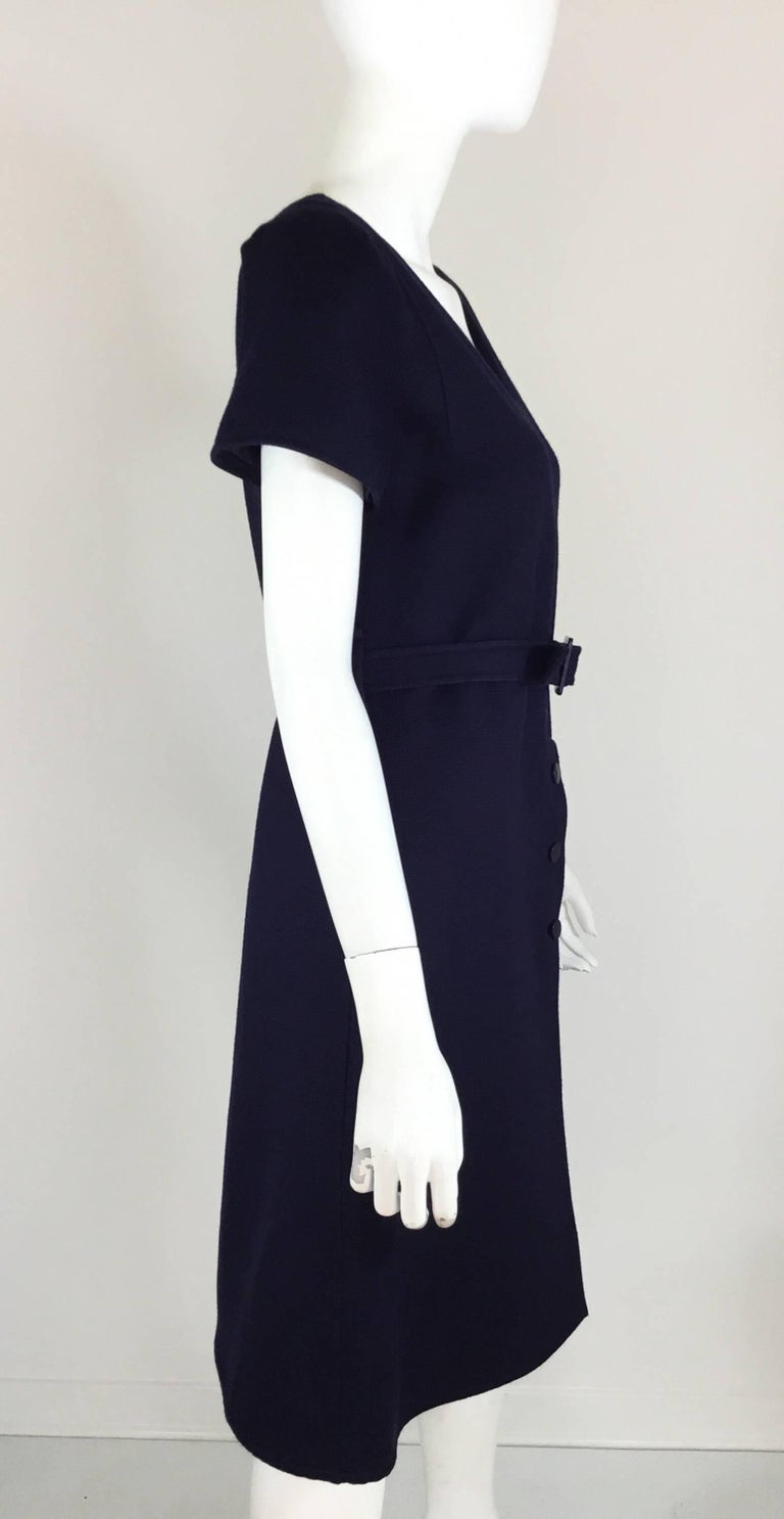 Courreges Couture Future Wool Belted A-Line Vintage Dress For Sale at ...