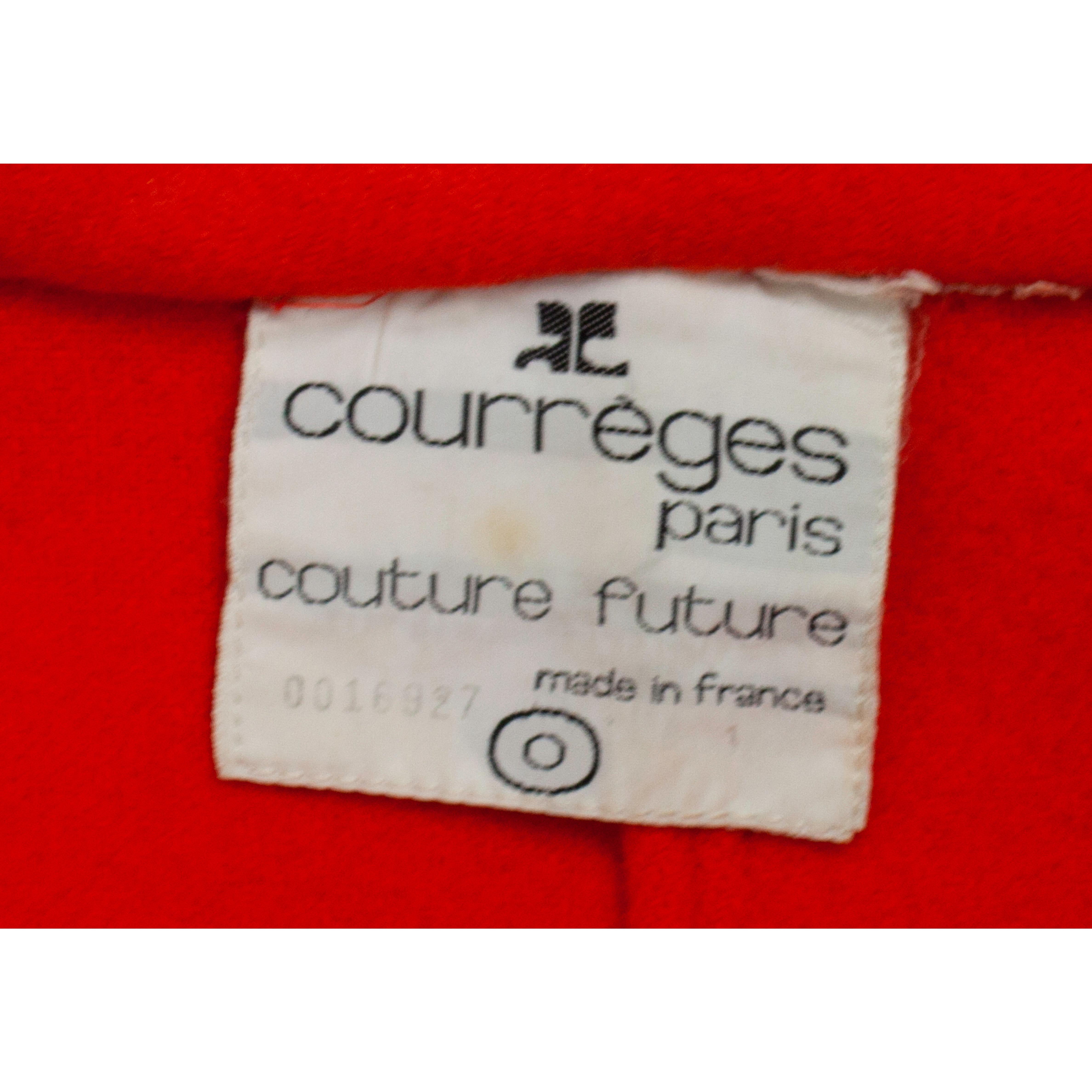  Courrèges Couture numbered military style wool coat. circa 1967 2