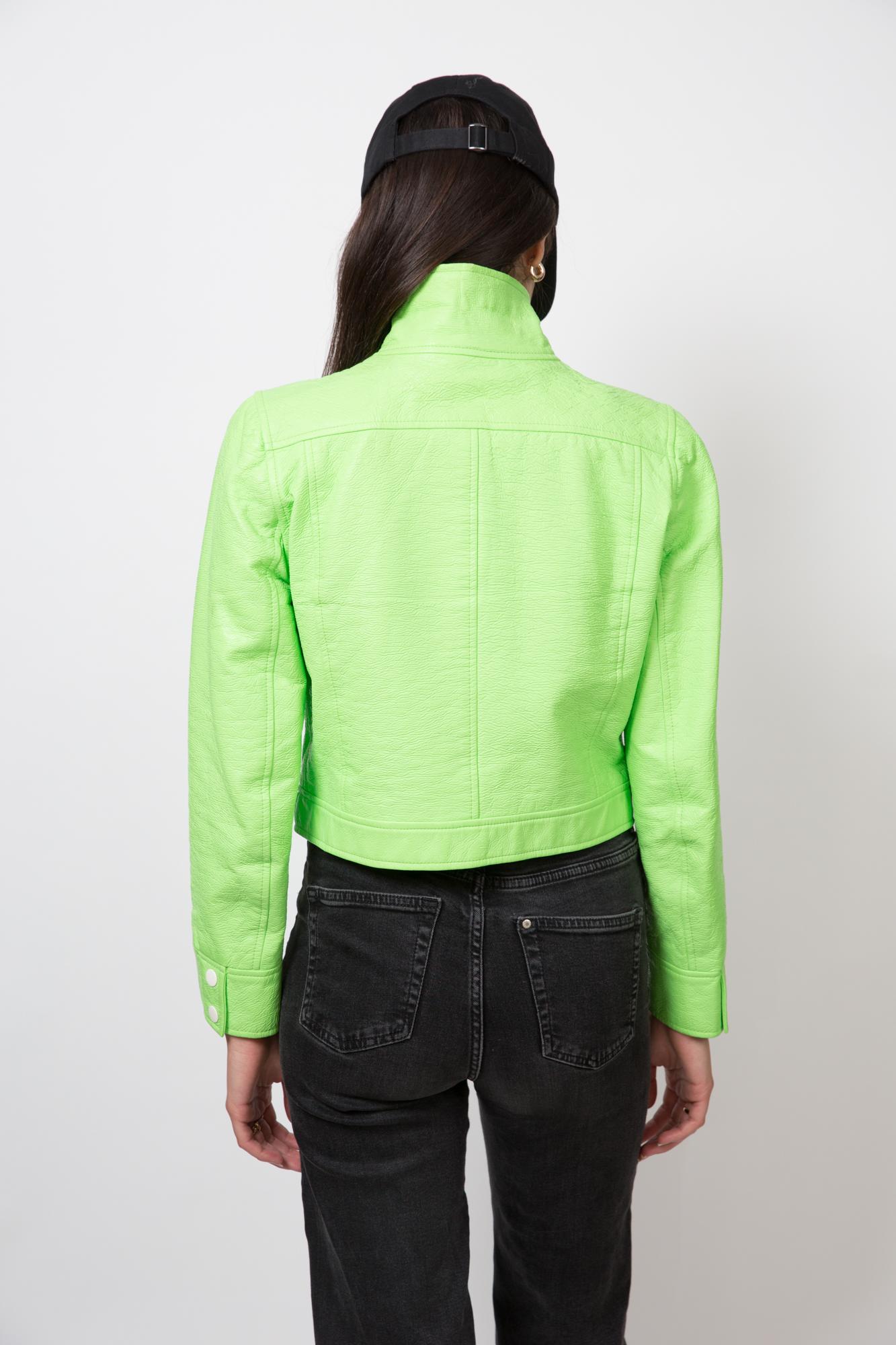 Women's Courreges Green Vinyl Jacket 