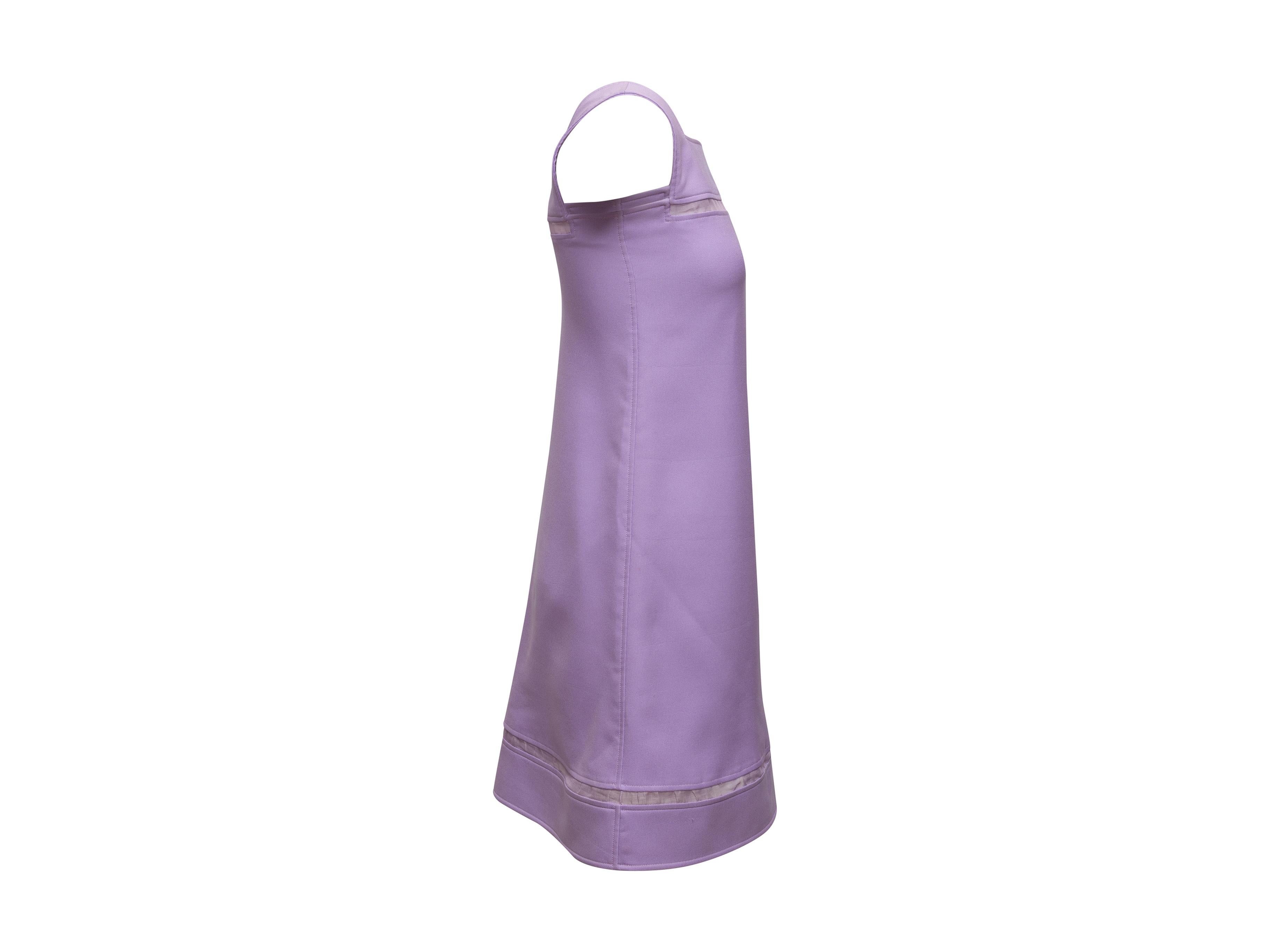 Courreges Lilac Sleeveless A-Line Dress In Good Condition In New York, NY