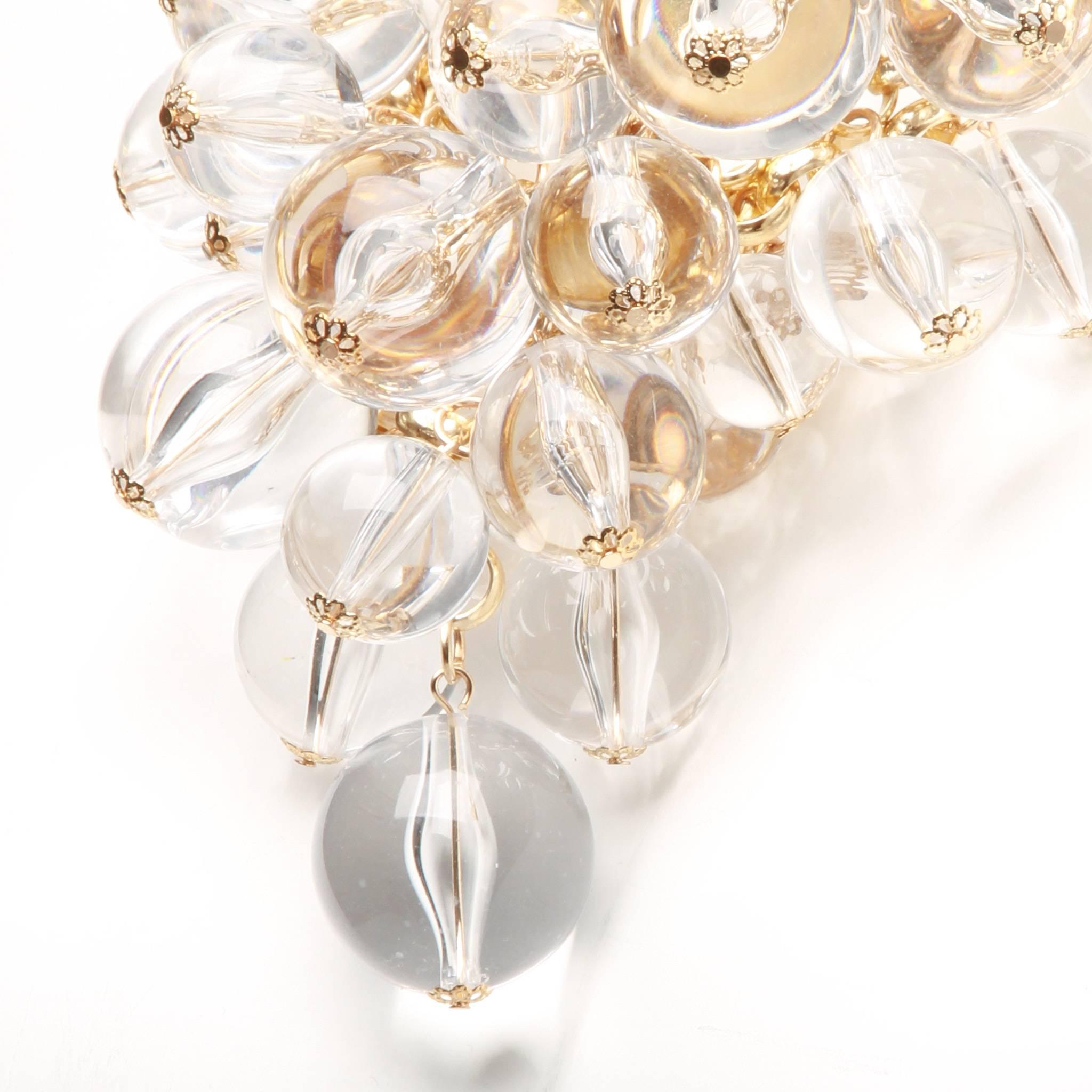 Courreges Lucite Bubble Bead Necklace  In Excellent Condition In Melbourne, Victoria