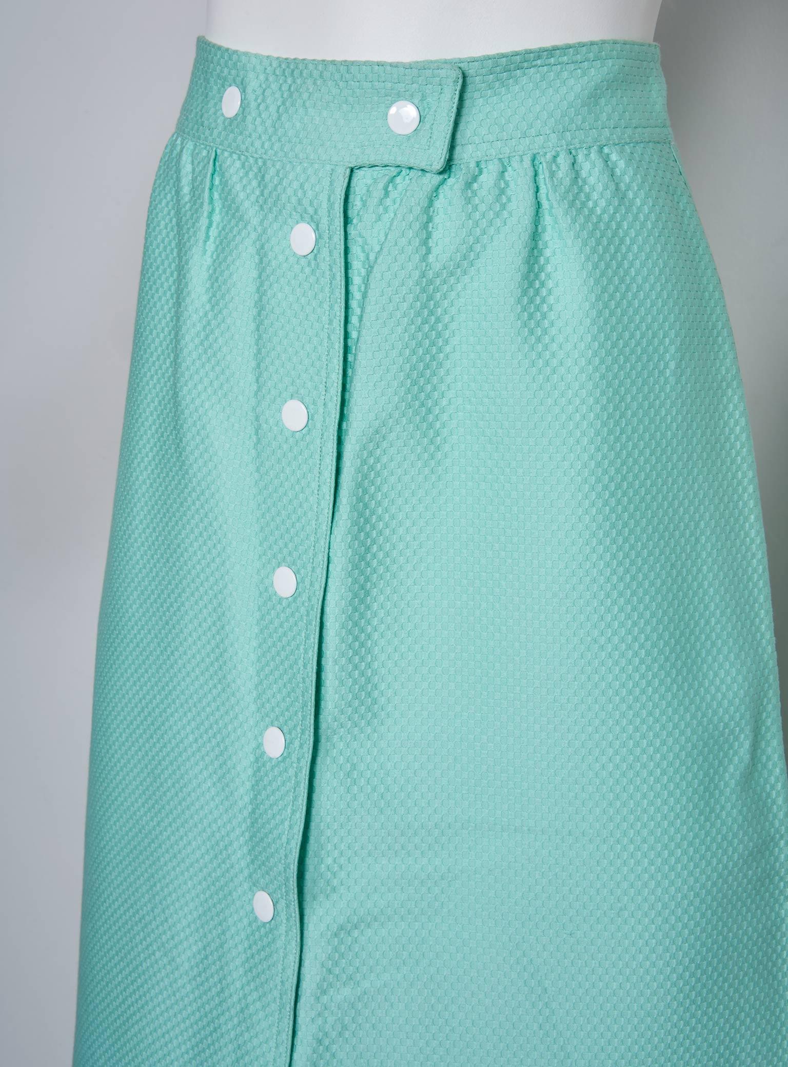Cotton Courreges Maxi-Skirt with Original Tags For Sale