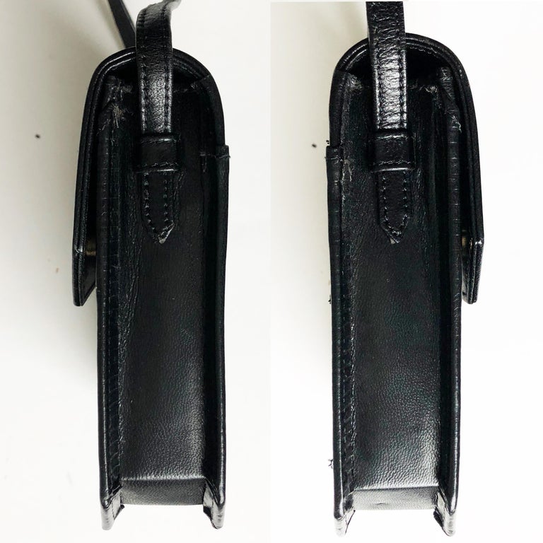 Black Leather Messenger Bag For Sale IUCN Water