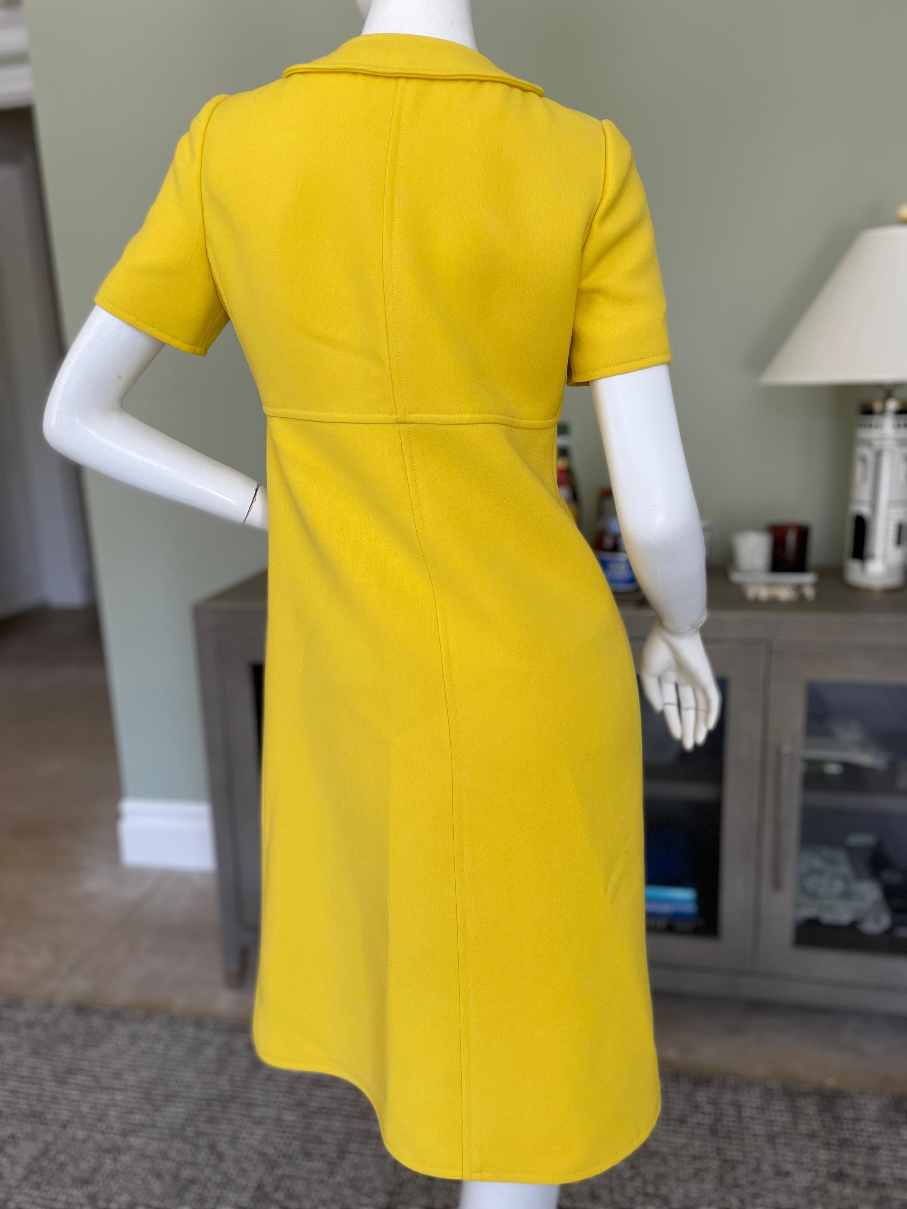 Jupe Vintage Courrèges Paris Des Années 70 - Velours Côtelé Beige/camel - Taille 34/36 (A) - Haute Taille