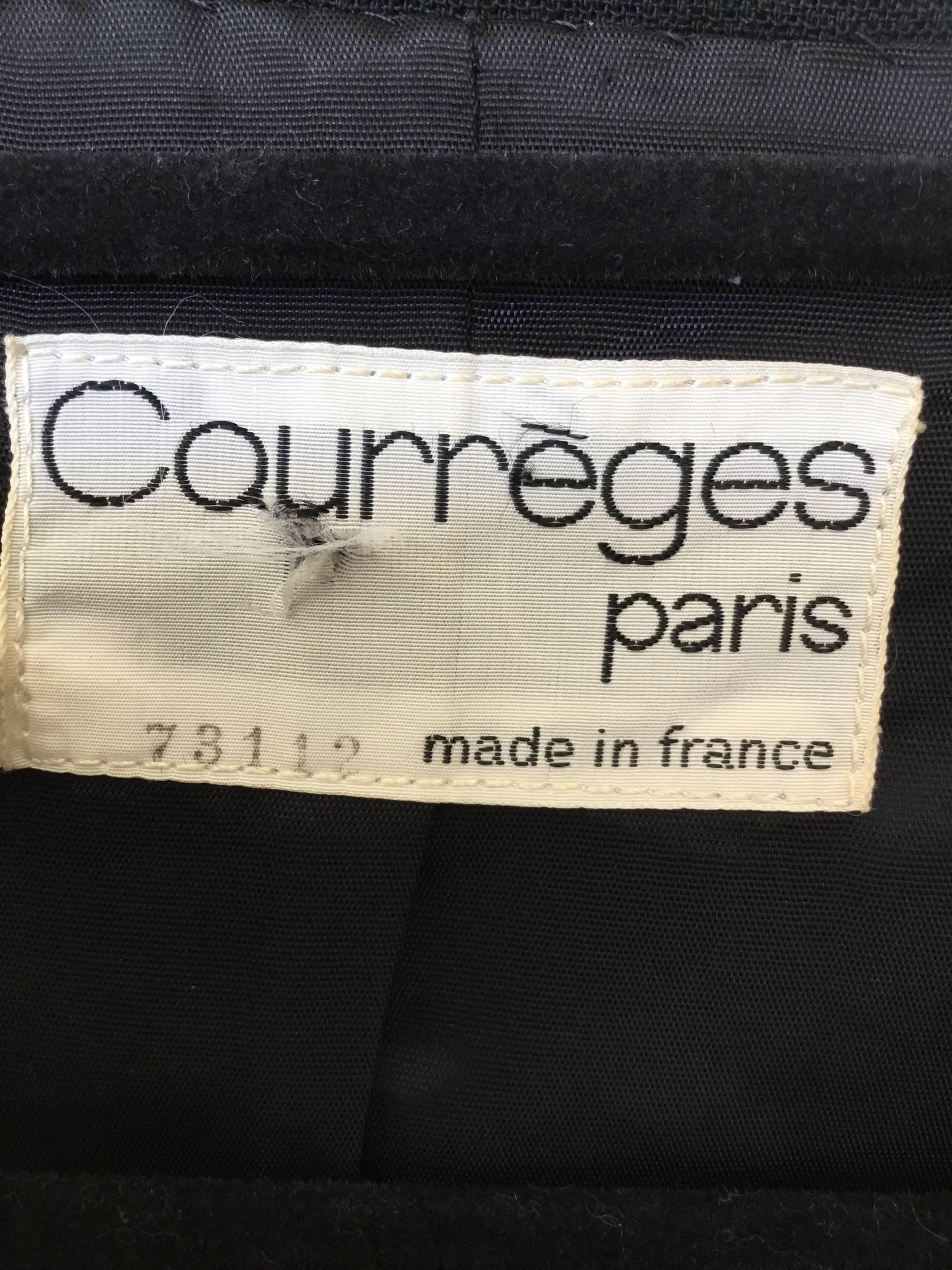 Courreges Paris Demi Couture Numbered Colorblock 1960's Dress In Excellent Condition For Sale In Carmel, CA