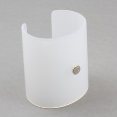Courreges Arctic White Acrylic Cuff Bracelet