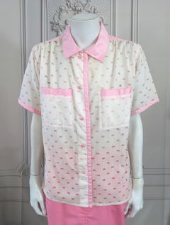 Courreges Pink Cloud Voided Blouse