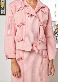 Courreges Pink Wool Mohair Ensemble