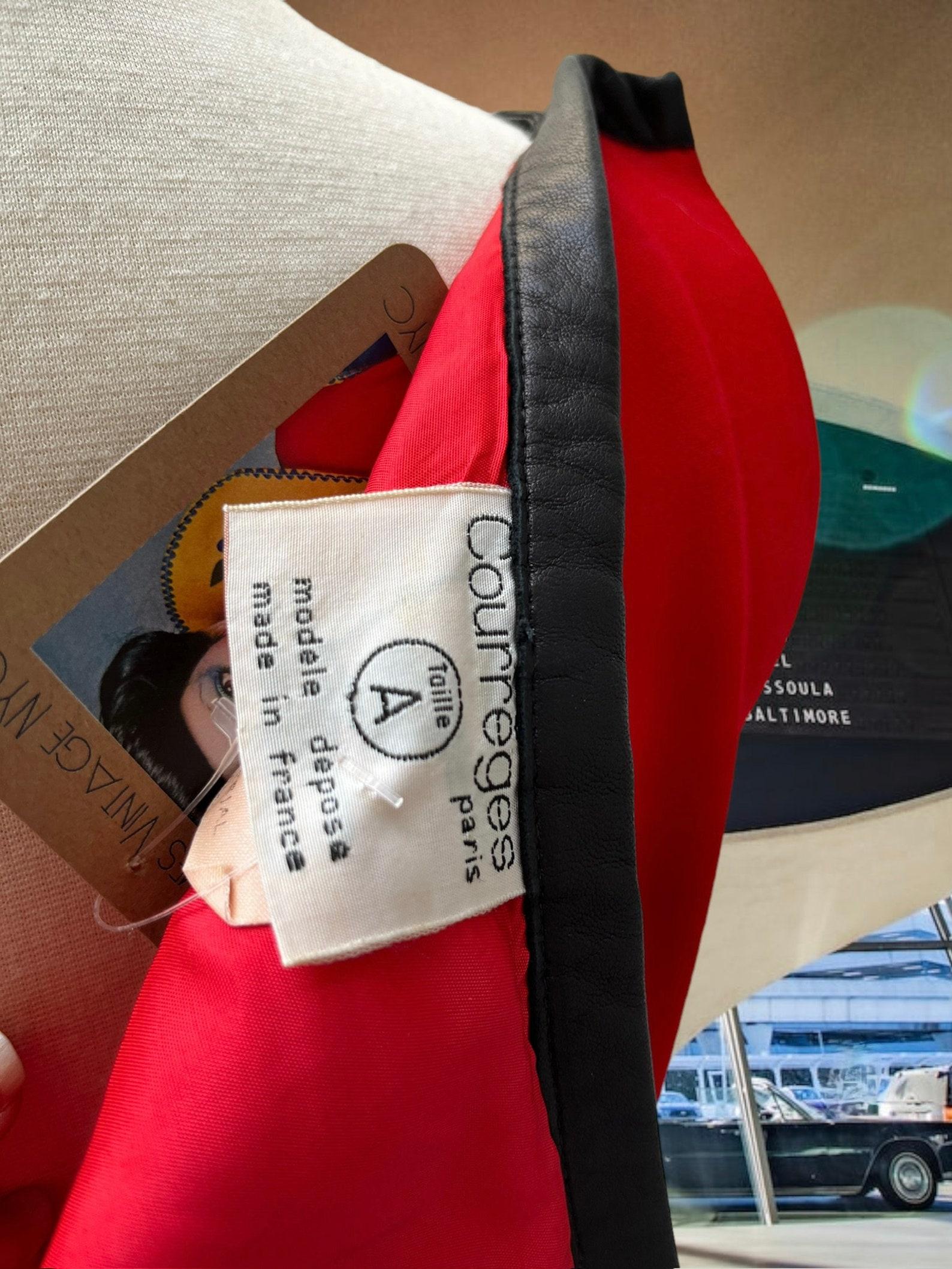 Courreges Red and Black Dress, Circa 1970s For Sale 4