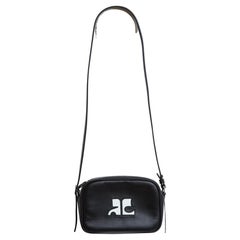 Courrèges Sac 2025 Camera Re Issue Black Leather Bag Pristine Courrèges
