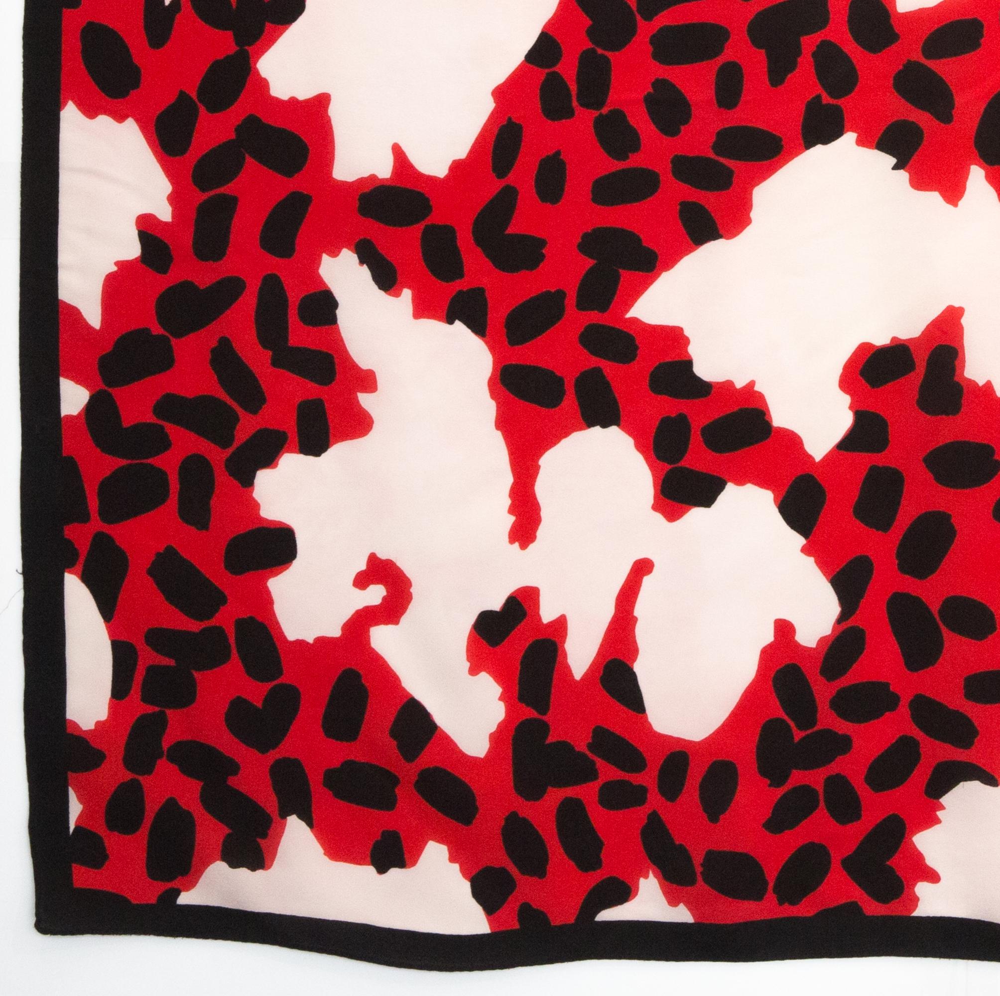 Women's or Men's Courreges Silk Scarf 1970s For Sale