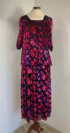 COURRÈGES - Robe à fleurs vintage