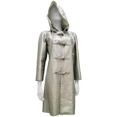 Courreges Vintage Patent Silver Coat