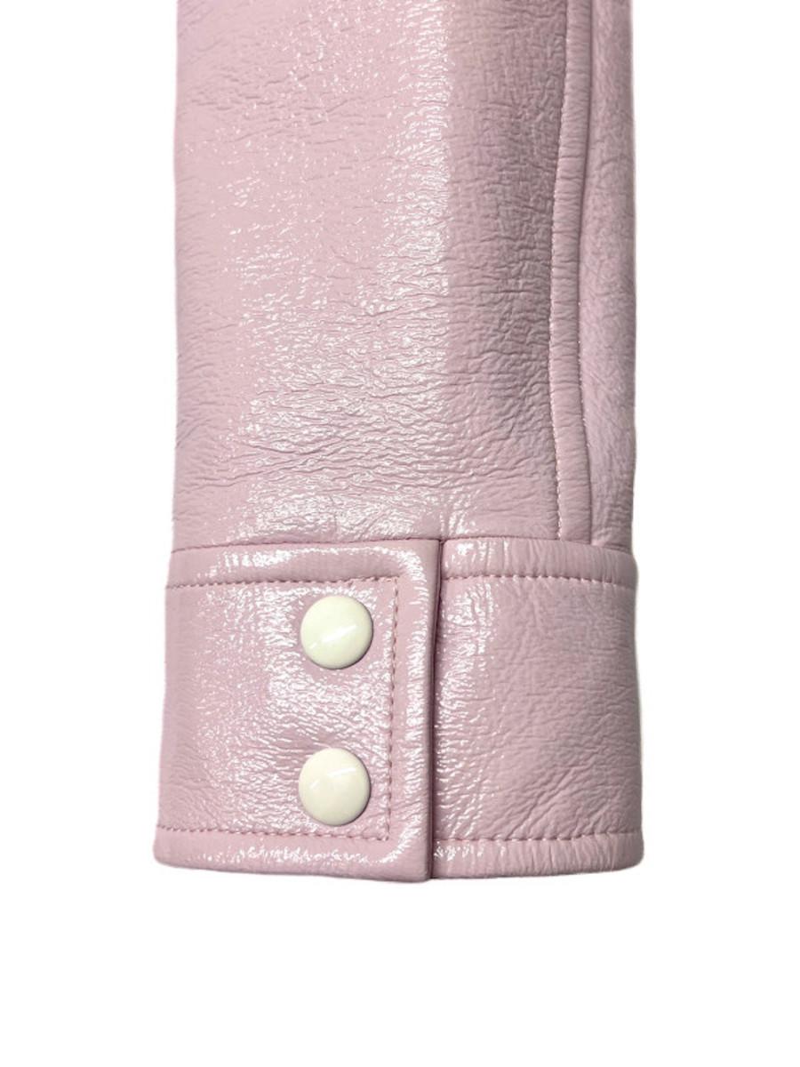 Courrèges Vintage  chaqueta de vinilo rosa en Excelente estado para la venta en Paris, FR