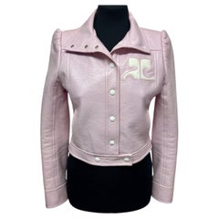 Courrèges Vintage  pink vinyl jacket