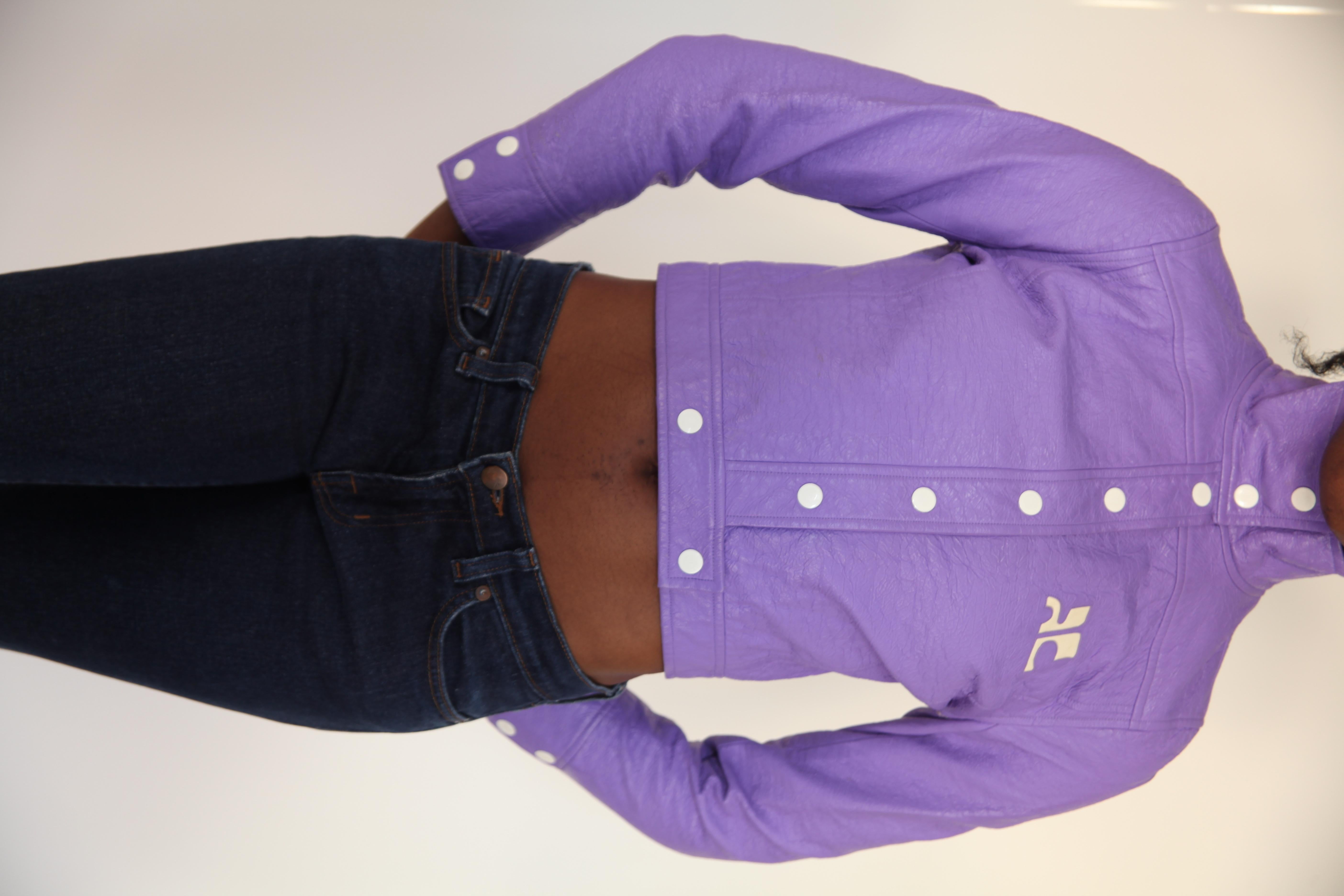 lavender cropped jacket