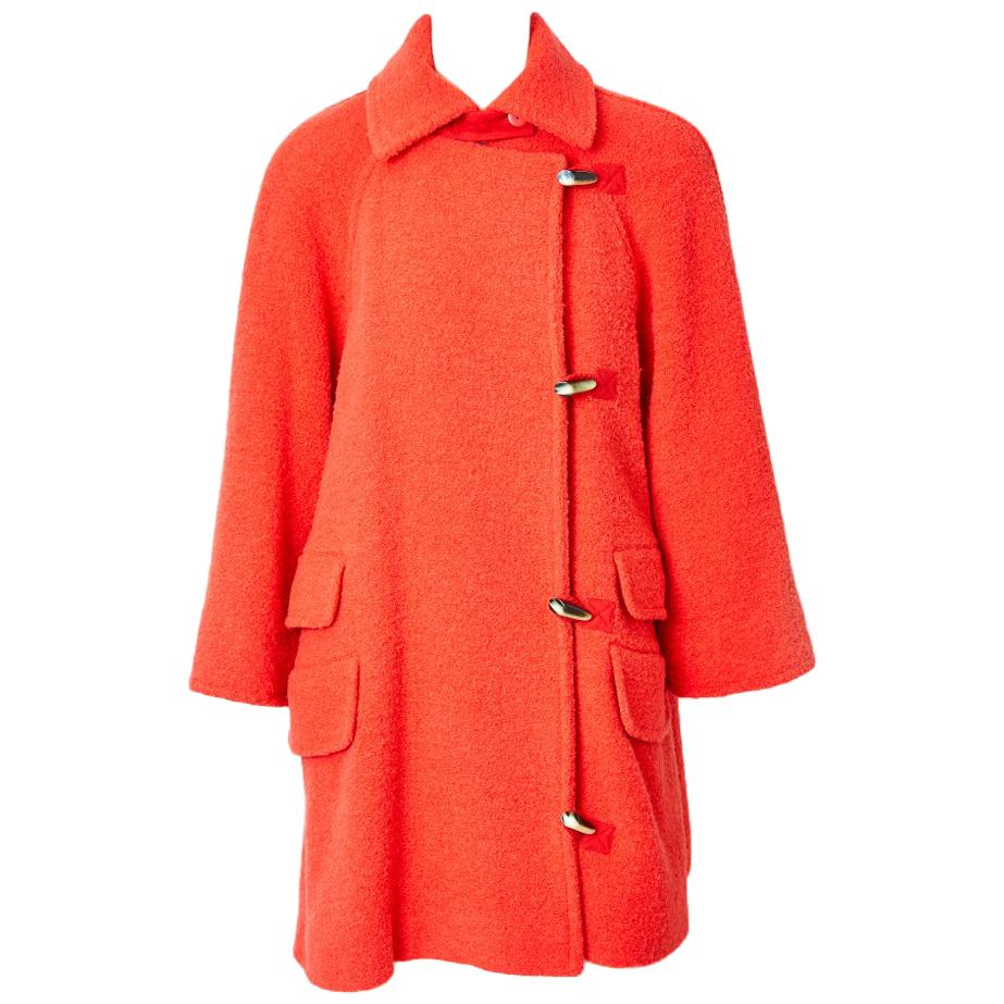 Courrèges Wool Boucle Coat