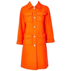 Retro Courrèges Wool Coat