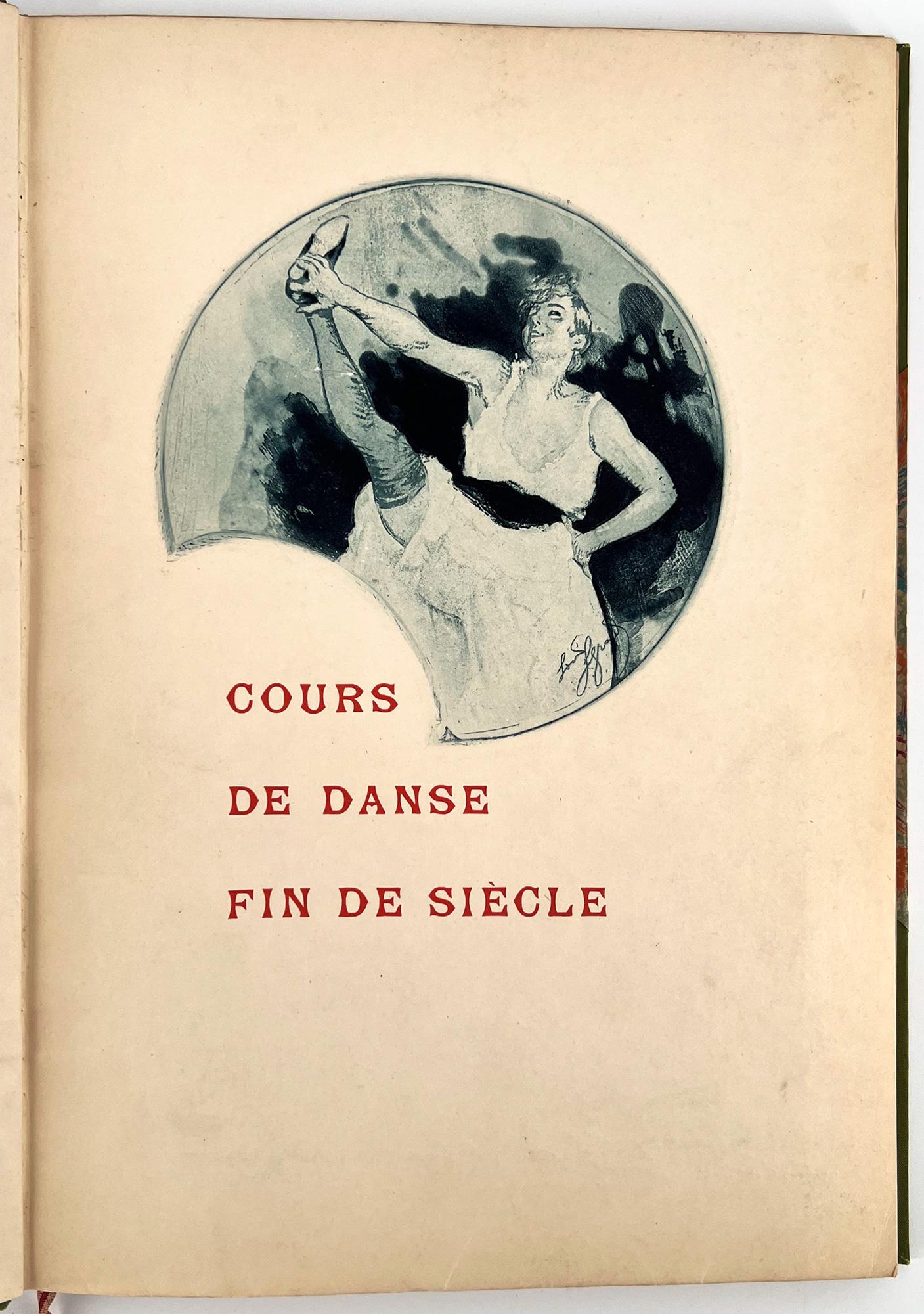 Cours de danse fin de siècle, Illustrated by Louis Legrand In Excellent Condition For Sale In Middletown, NY
