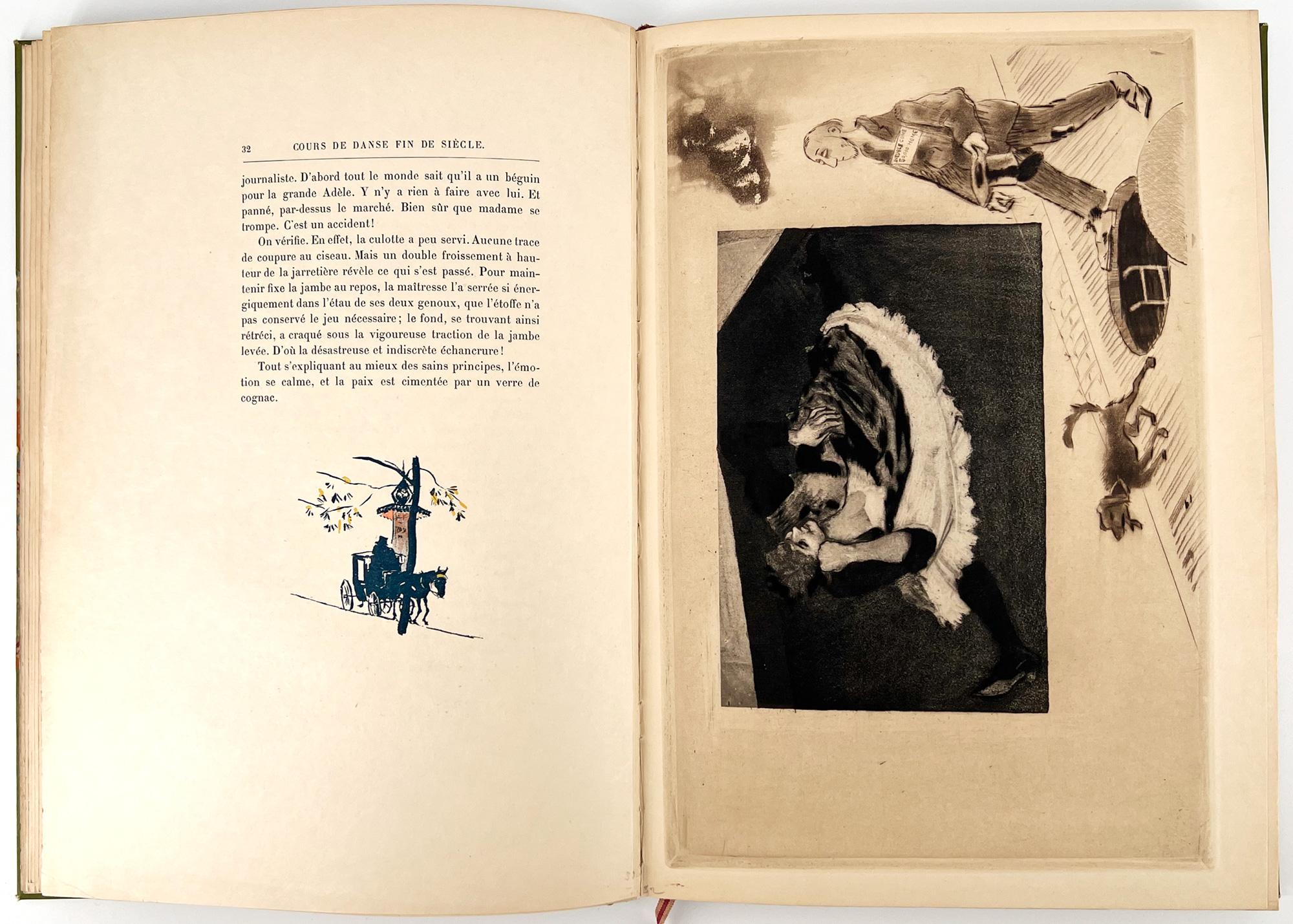 Cours de danse fin de siècle, Illustrated by Louis Legrand For Sale 1