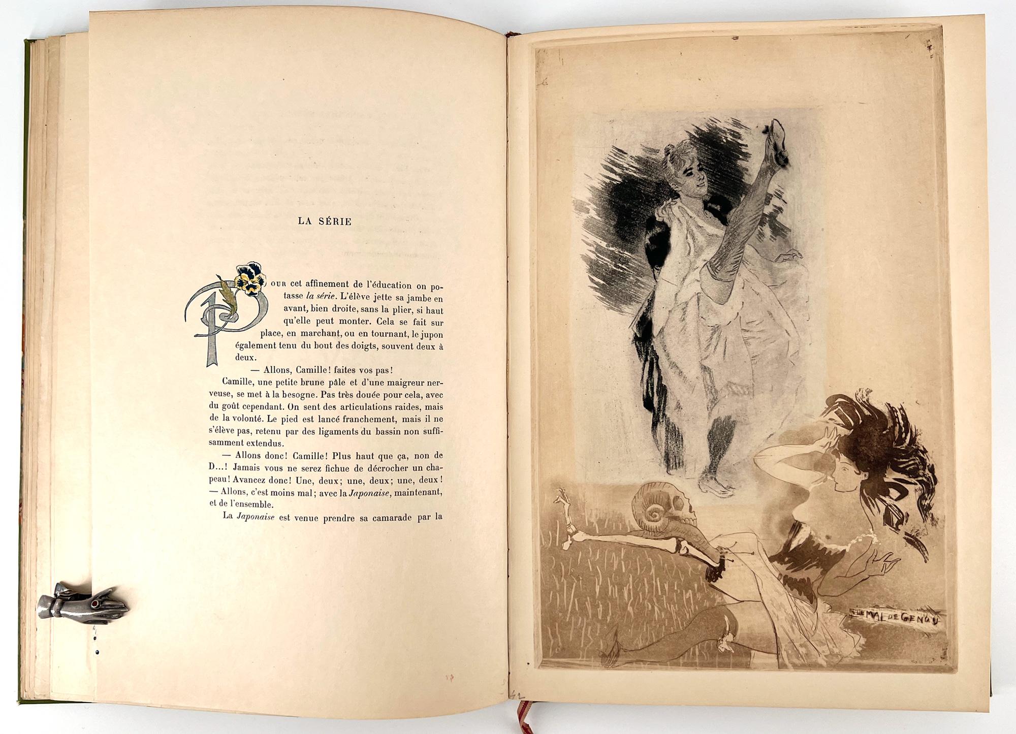 Cours de danse fin de siècle, Illustrated by Louis Legrand For Sale 2