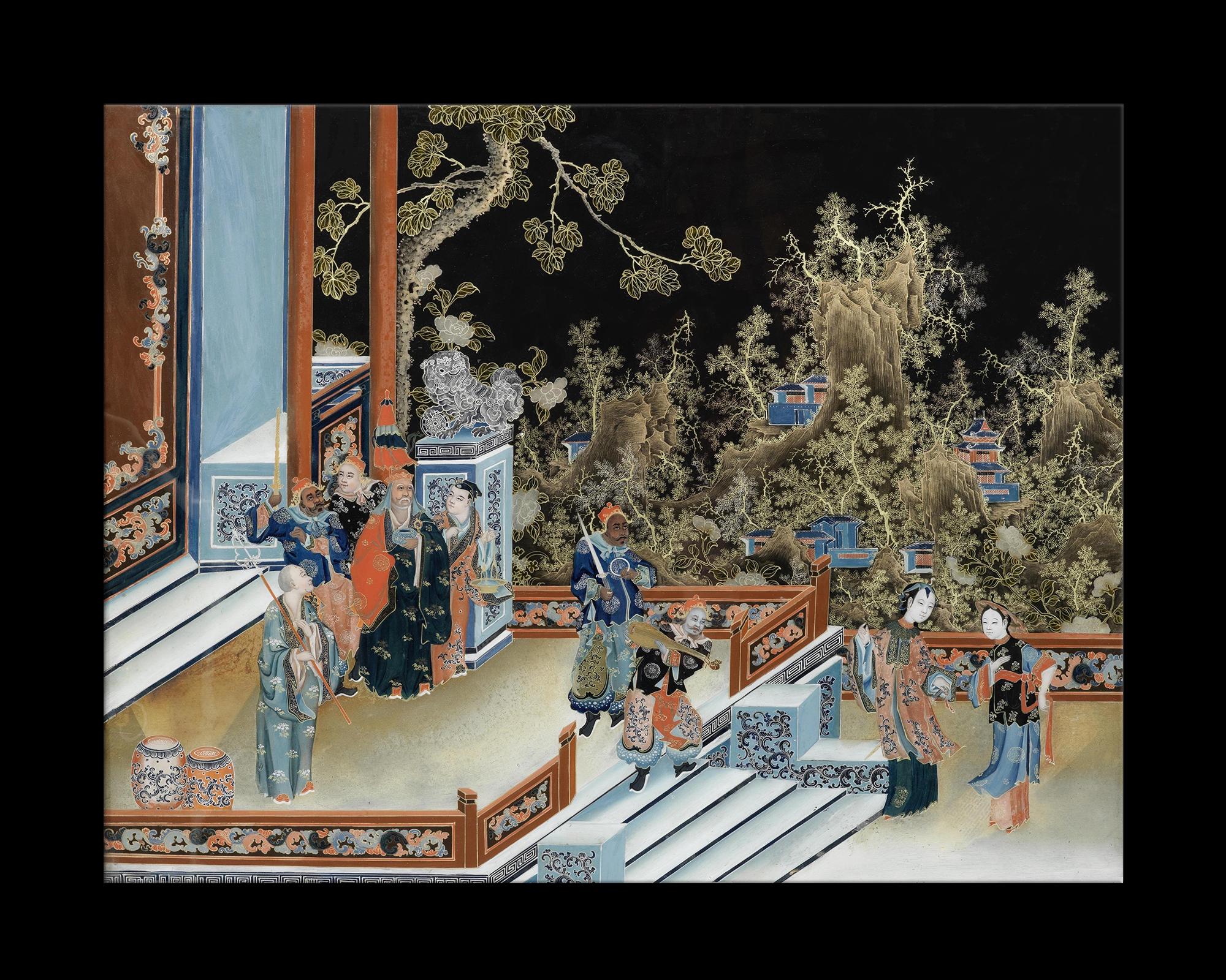 This large, Ming Dynasty Masterpiece is a faithful yet nuanced reproduction of 