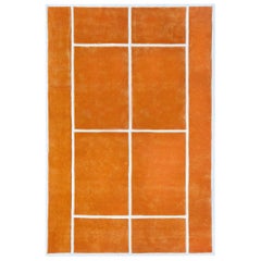 "Court Series" Clay Court Rug by Pieces, Hand-Tufted Colorful Sporty Carpet