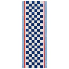 "Court Series" Finish Line Runner by Pieces,  Hand-Tufted Grid Pattern Carpet