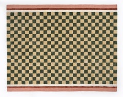 Tappeto "Court Series" Finish Line Runner by Pieces, Tappeto a griglia trapuntato a mano