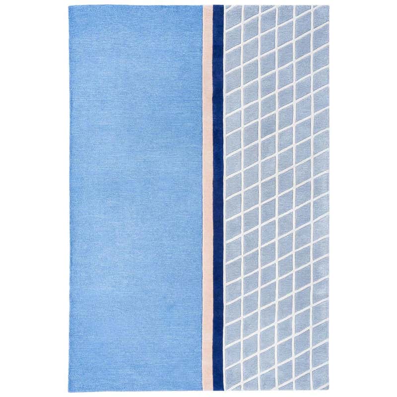 Kenny Grid Pattern Rug by Pieces, Modern Hand tufted Rug Carpet For ...