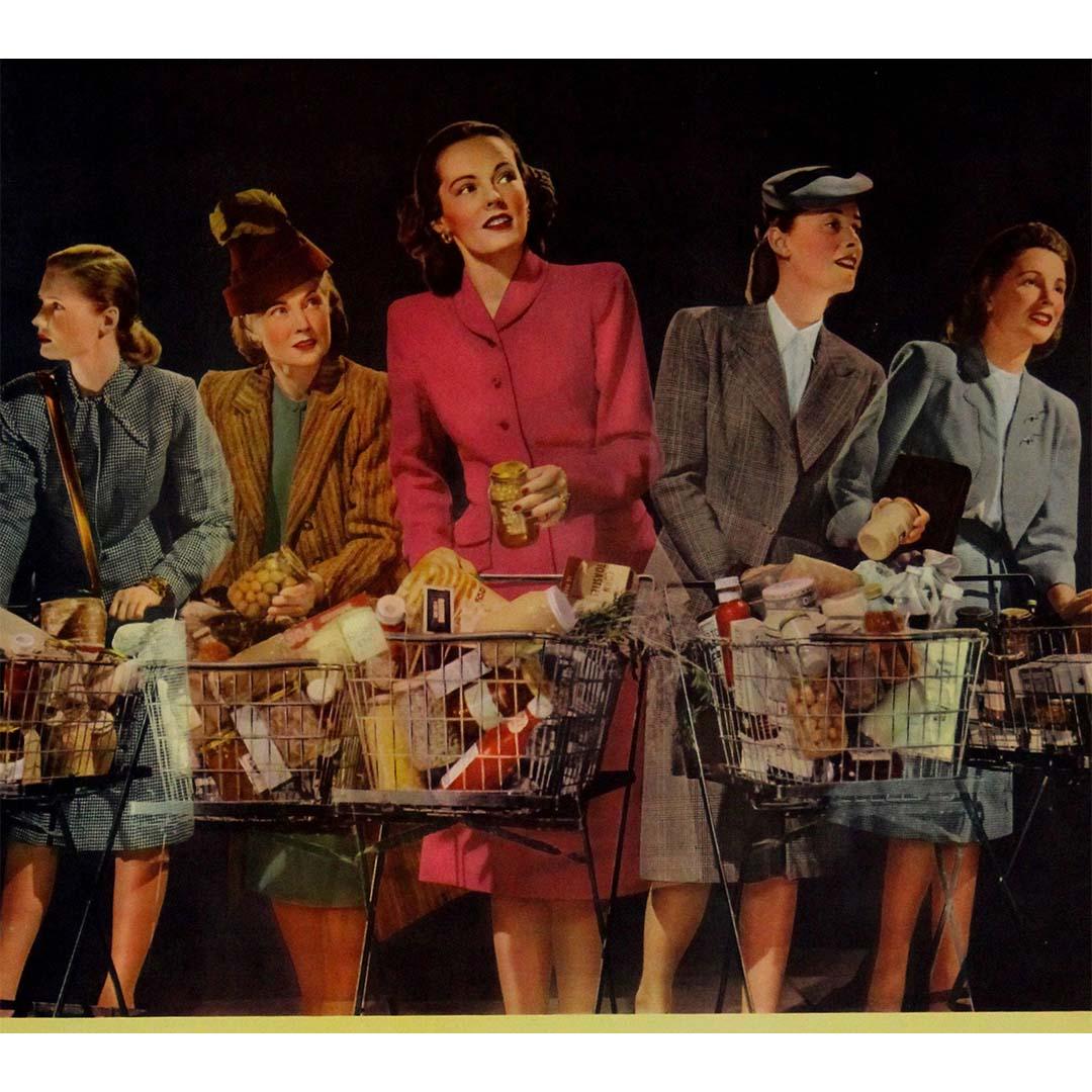 1946 WWII original poster Produce Better, Live Better - post-war economics For Sale 1
