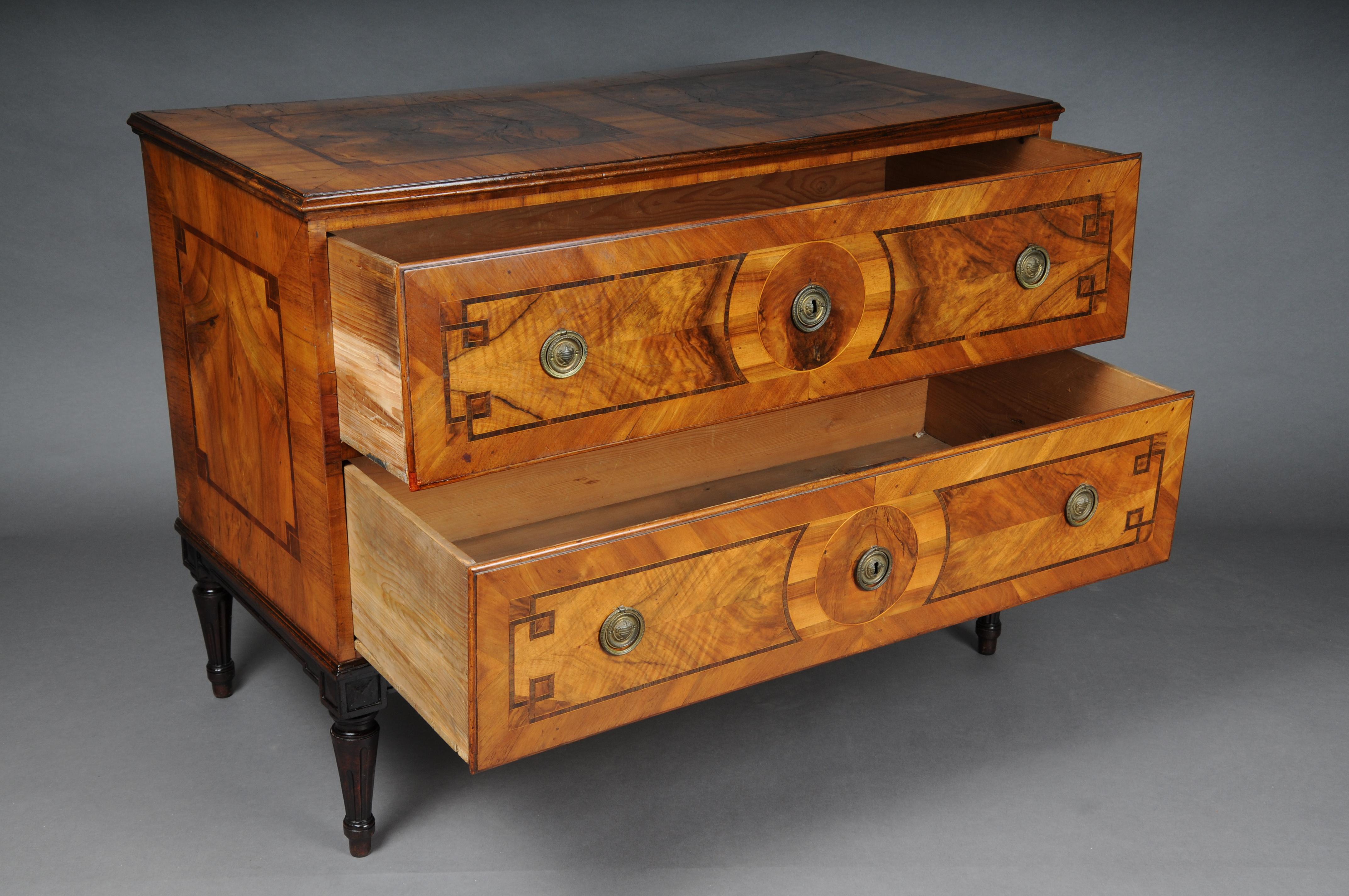 Late 18th Century Courtly classical chest of drawers, South German around 1780 For Sale