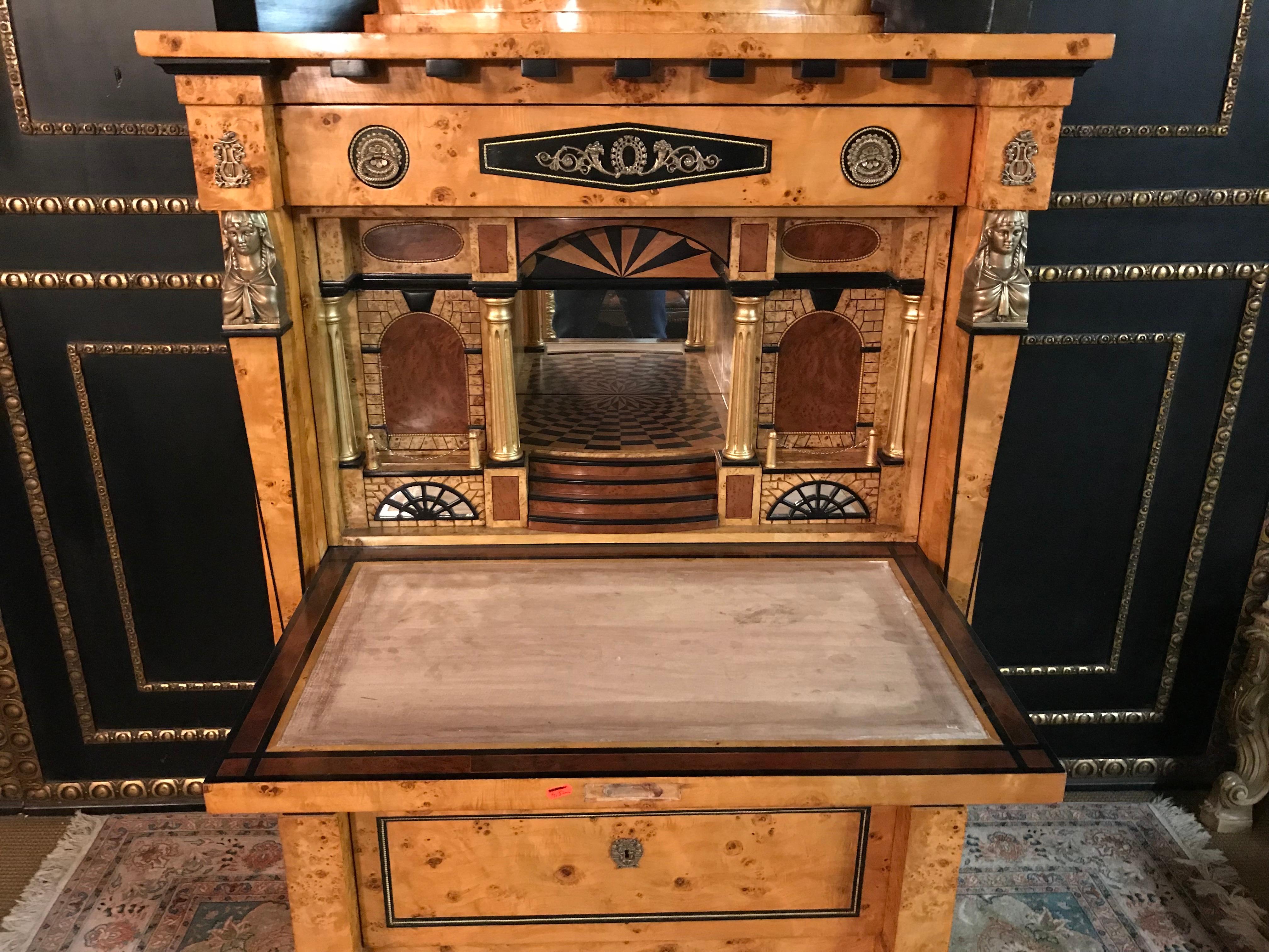 Courtly Secretaire in the Empire Style In Good Condition In Berlin, DE