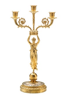 Courtly Set of Four Empire Bronze Chandeliers Vienna, Early 19th Century