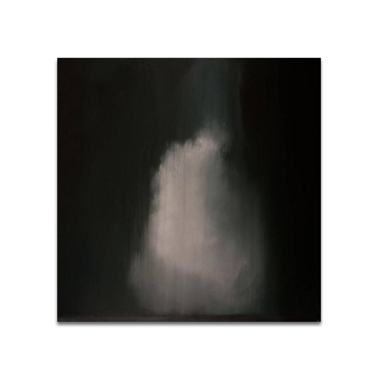 Courtney J Garrett, GATHERED PULLED FOUND, 48” x 48” Oil on Canvas, $6,900.00, Black, Abstract
Courtney J. Garrett has created a minimal yet sophisticated approach to capturing inspiring images of storms, rural landscapes, and architectural