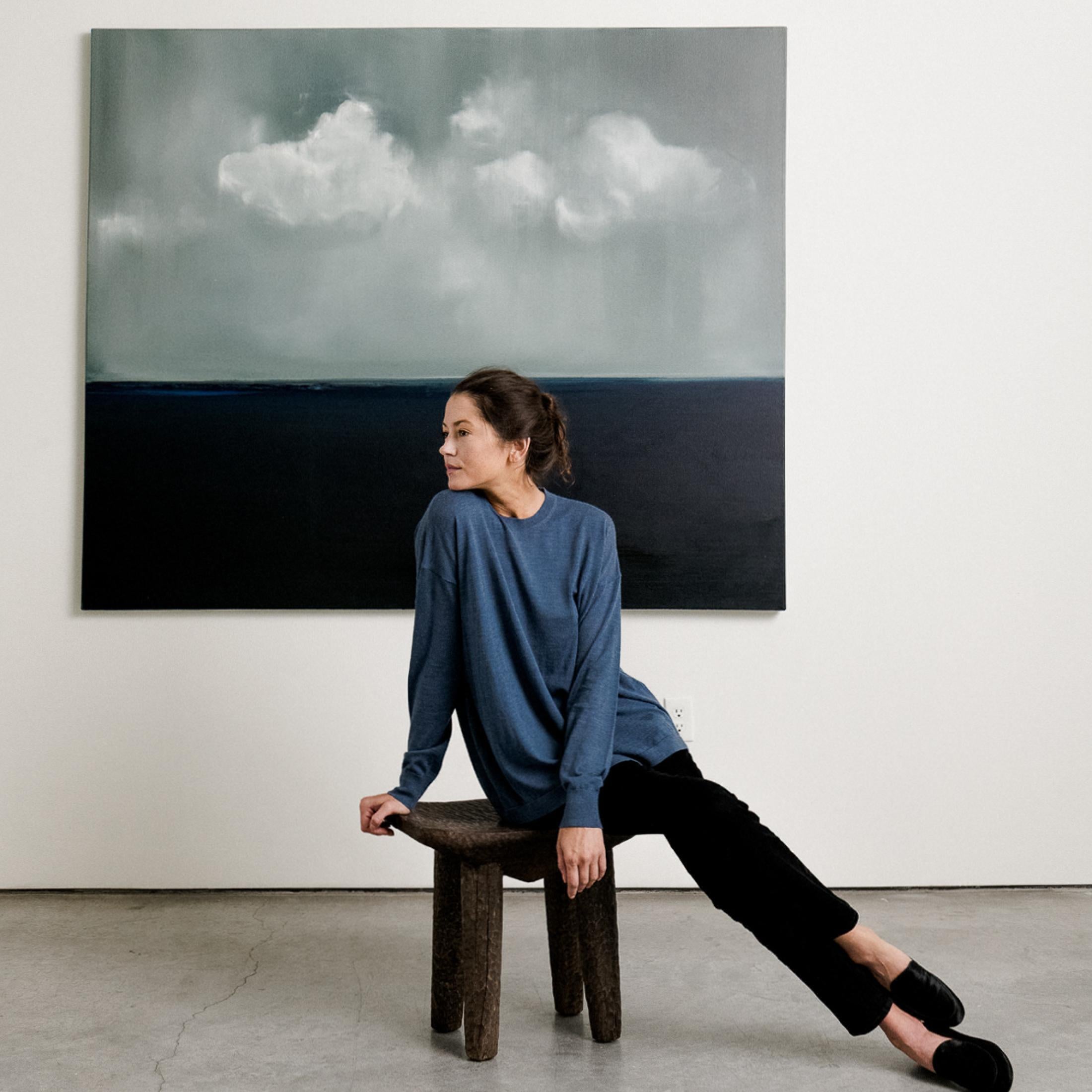 The Opening by artist Courtney Garrett is a contemporary landscape made with oil on canvas that measures 72 x 60 and is priced at $12,500.

Courtney J. Garrett has created a minimal yet sophisticated approach to capturing inspiring images of storms,