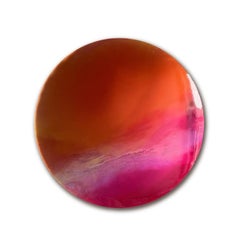 Ember Wall Decoration by Courtney Kinnare, Orange Pink Mirror