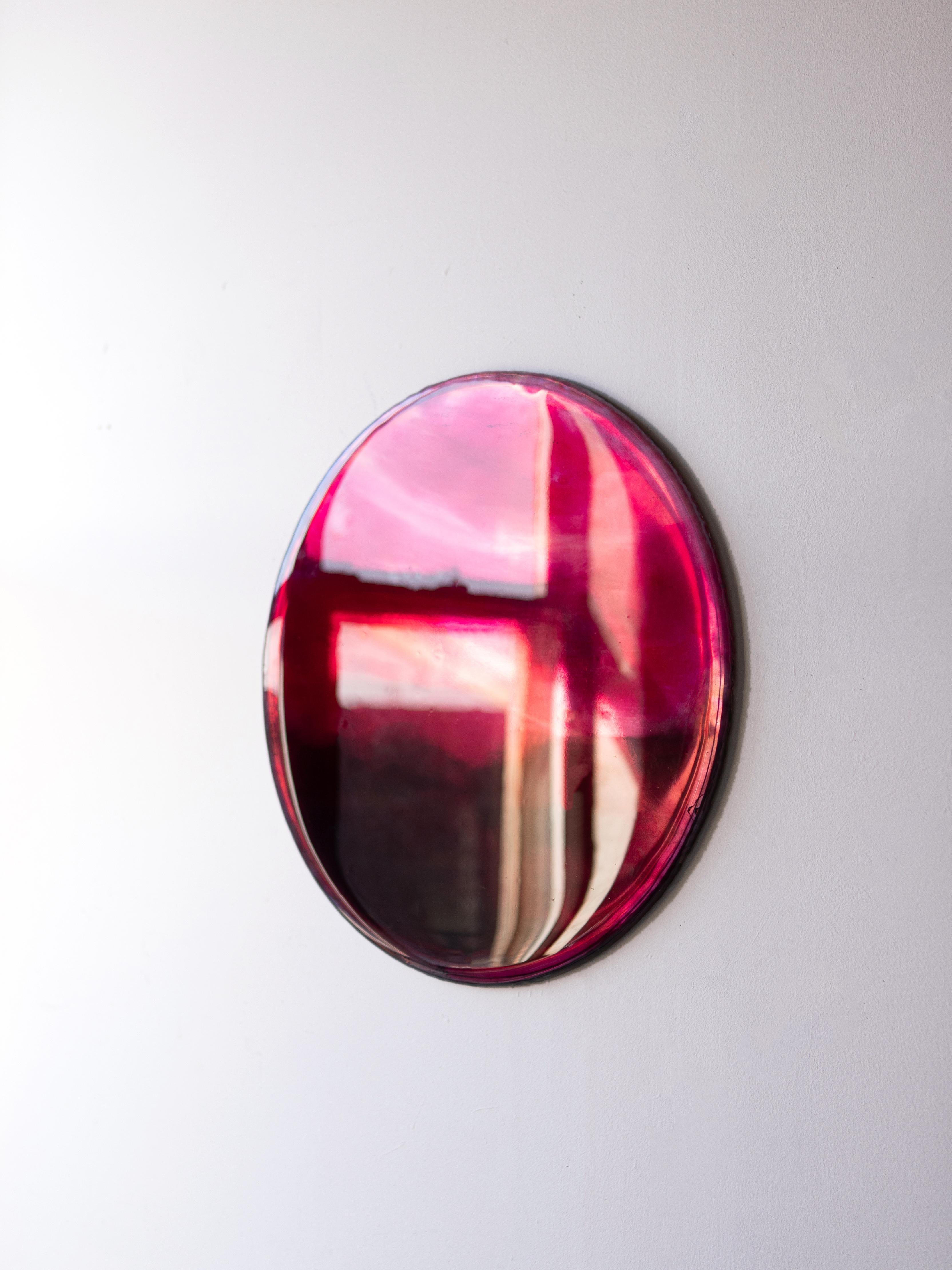Magma Wall Decoration by Courtney Kinnare, Pink Multicolored Mirror For Sale 5