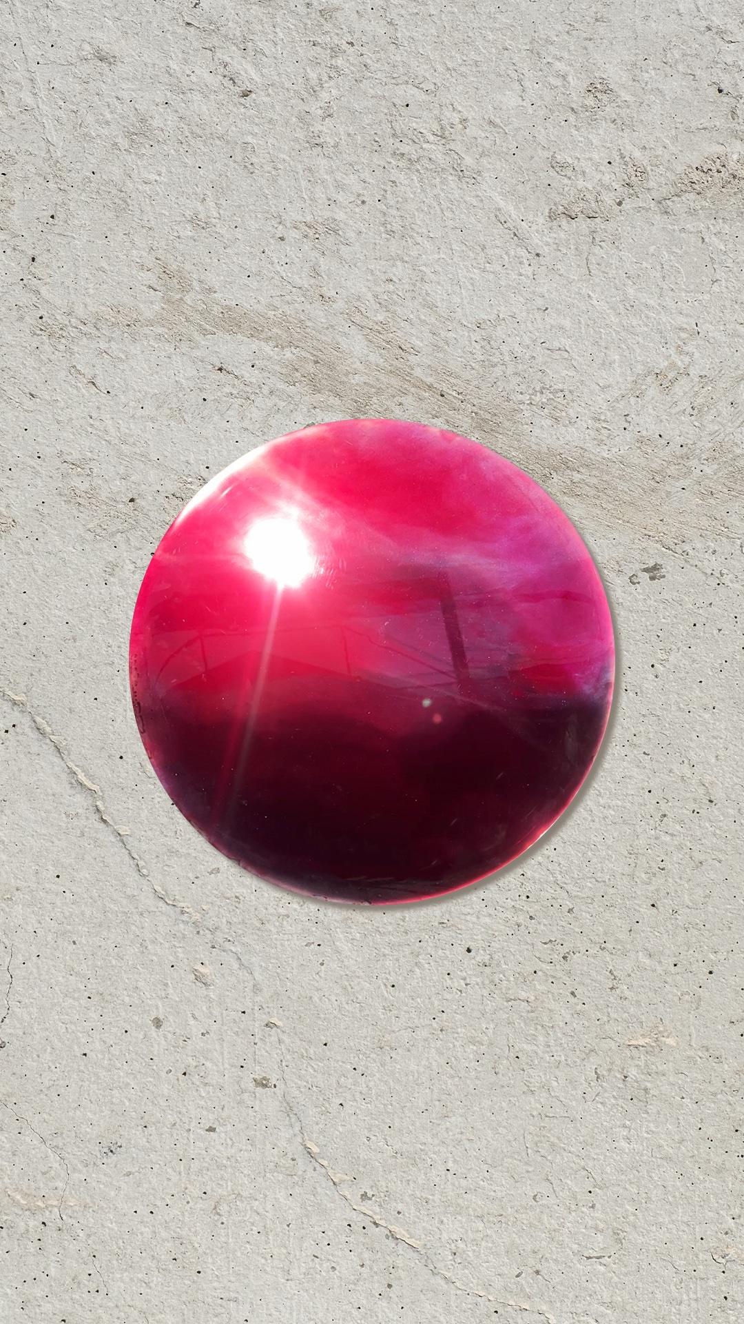 Magma Wall Decoration by Courtney Kinnare, Pink Multicolored Mirror For Sale 6