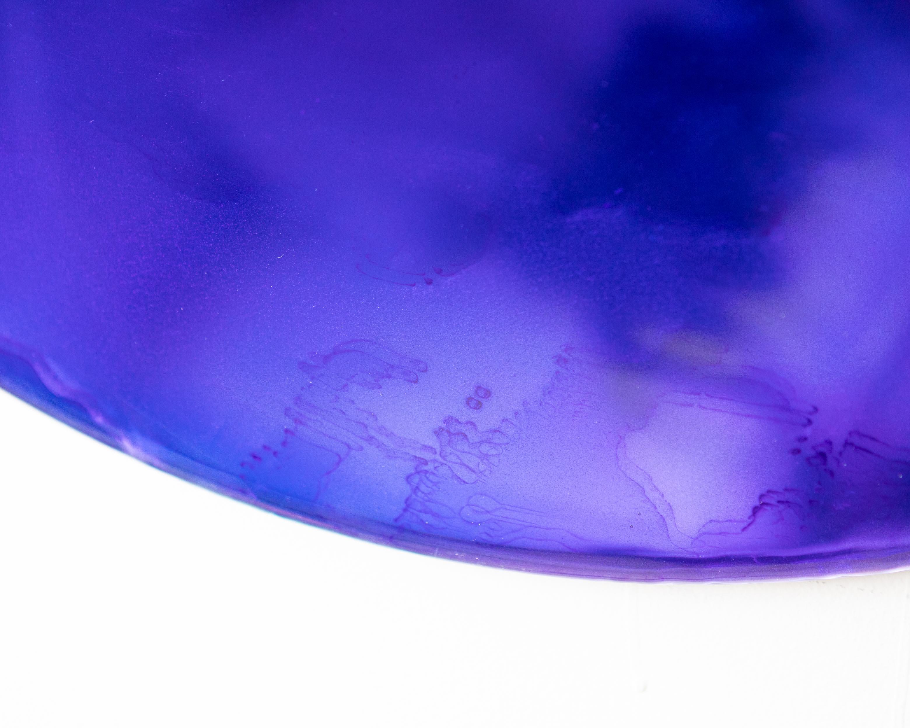 Paradigm Wall Decoration by Courtney Kinnare, Blue Ultramarine Mirror For Sale 7