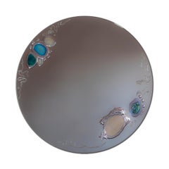 Siren Mirror Wall Decoration by Courtney Kinnare, Silver Pearl Mirror