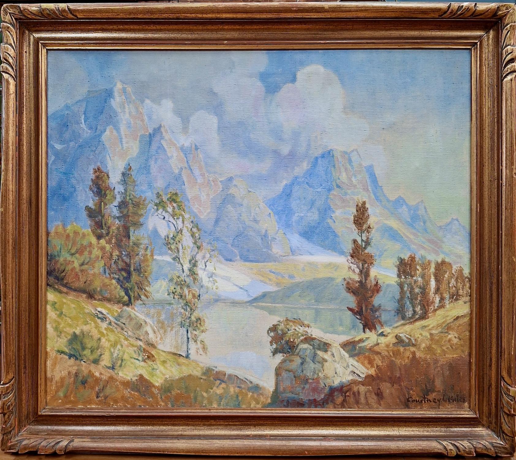 Una escena montañosa del Oeste