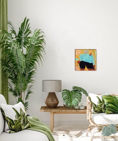 Hanging Out - Original Abstract Figurative Painting Vibrant Art on Canvas