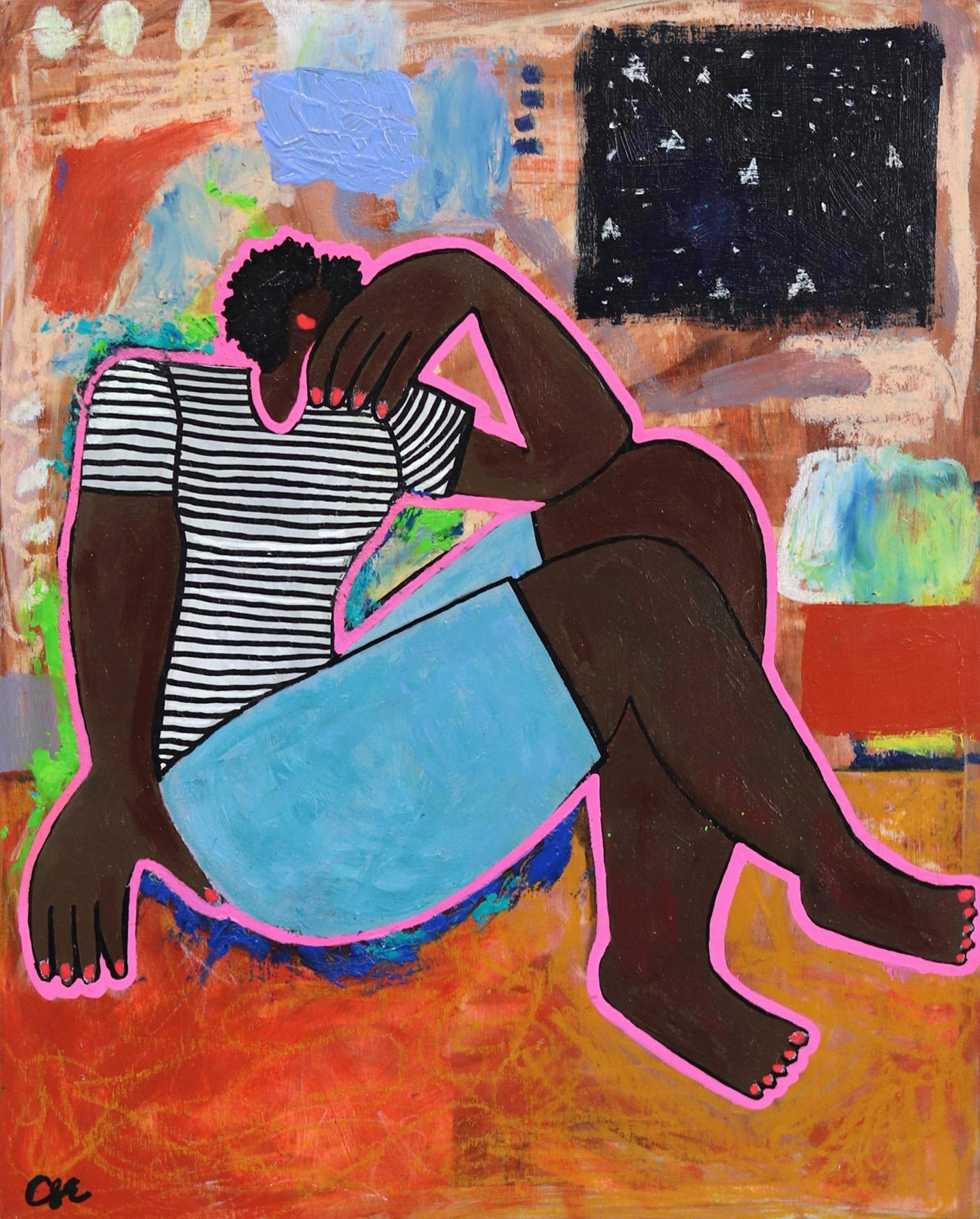 Courtney Simone Figurative Painting - In My Room