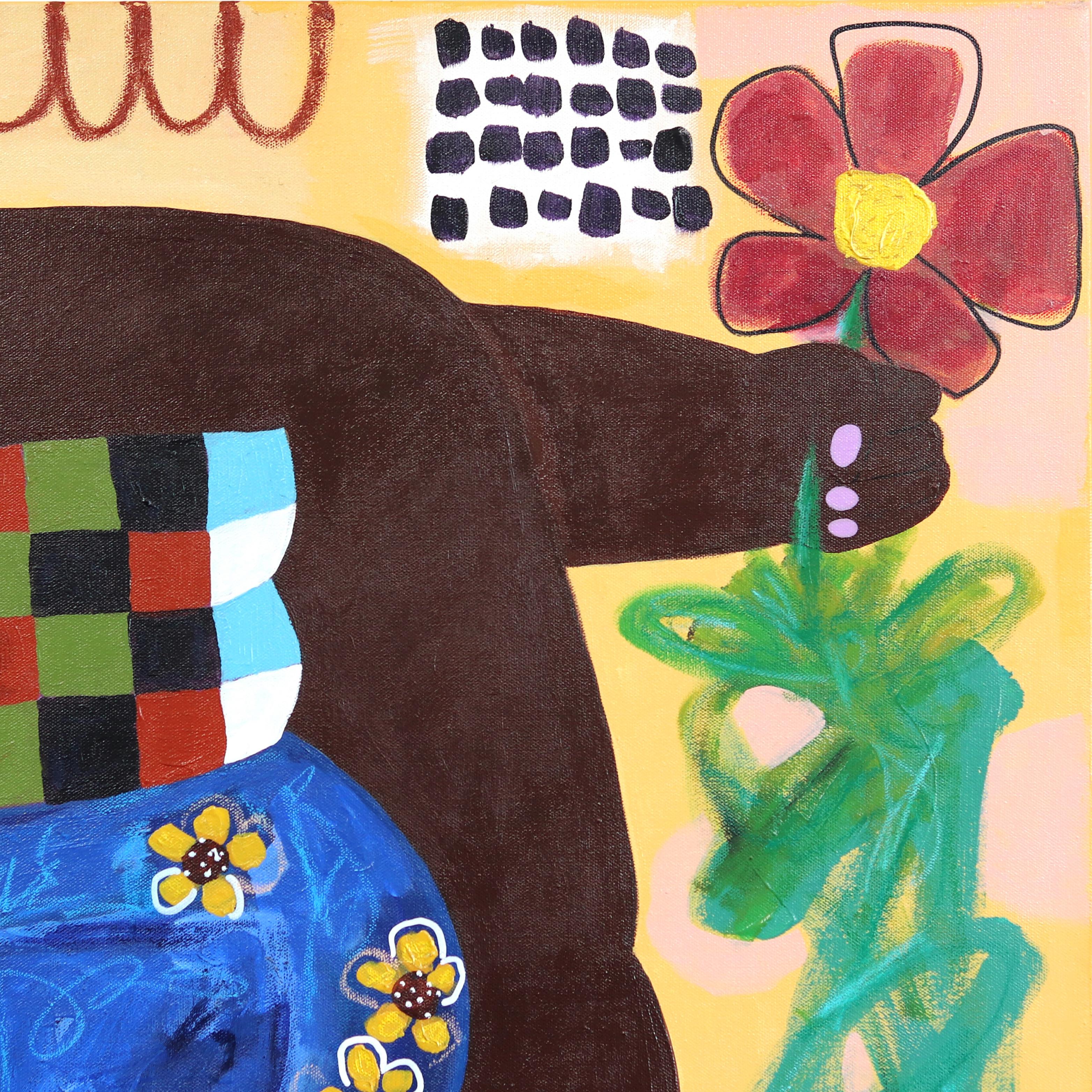 Courtney Simone, natural del sur de California, combina a la perfección su pasión por el arte abstracto con la exploración de la belleza cotidiana, lo que da como resultado pinturas figurativas abstractas de inspiración exuberante. Su visión