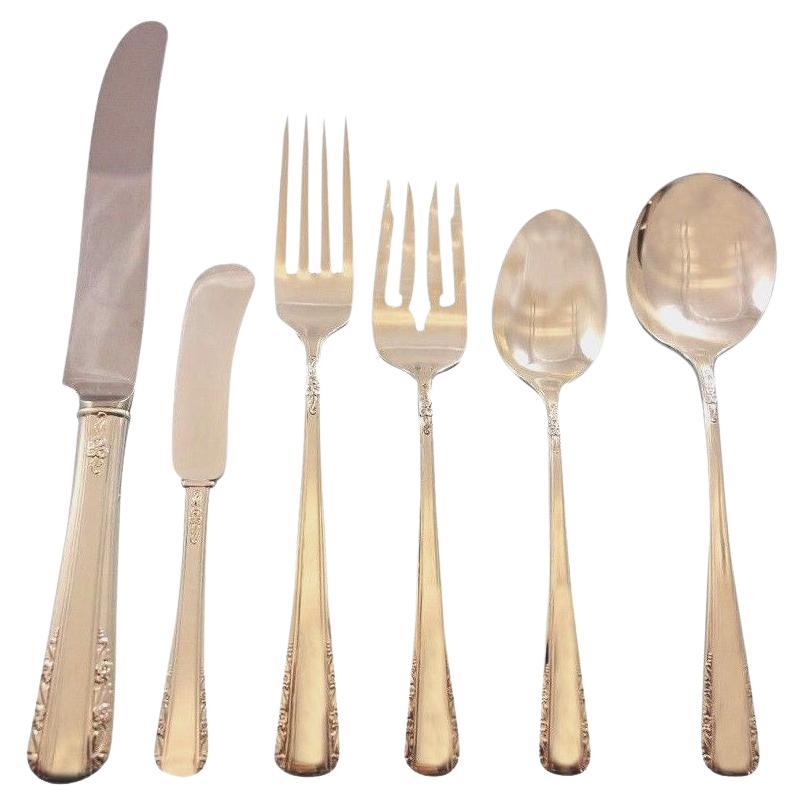 Courtship by International Sterling Silver Flatware Set for 8 Service 50 Pieces For Sale