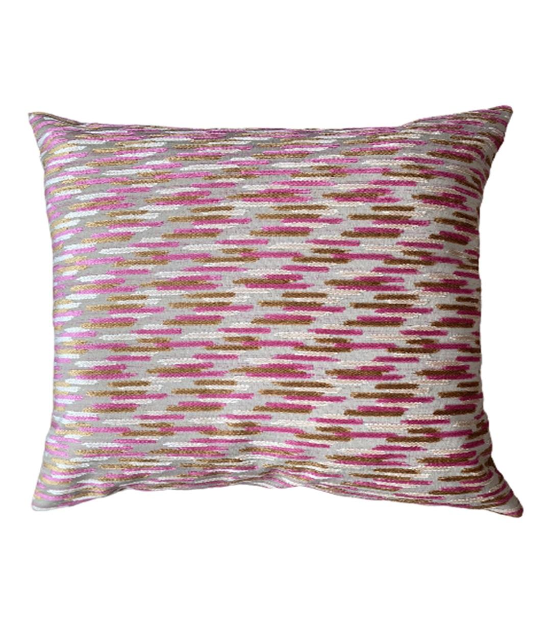 American Cousin Pair White Pink and Banana Yellow Velvet Front with Raised Dots Mustard a
