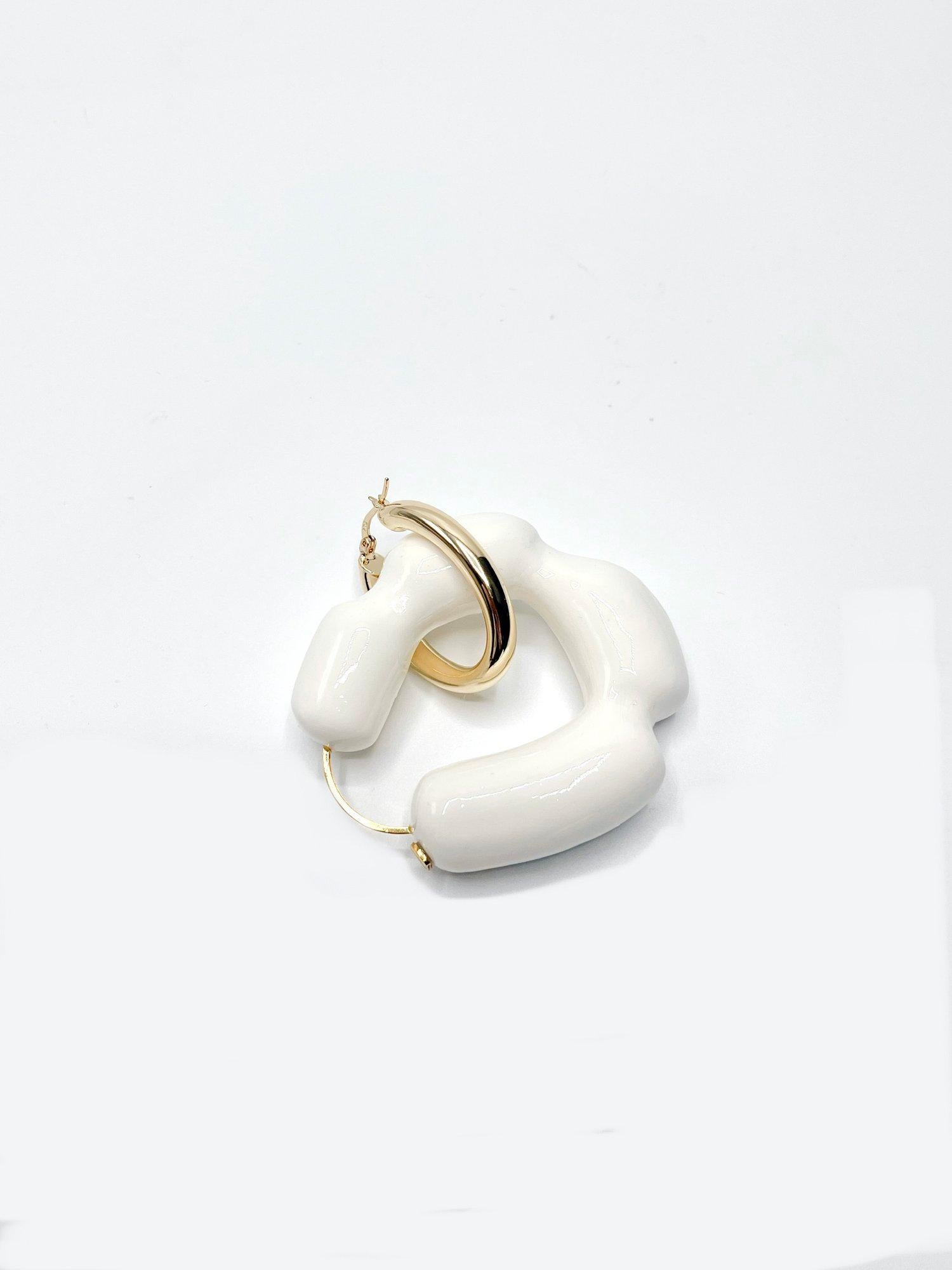 Coussin Sculpture No.1 Hoop Earring In New Condition For Sale In Brooklyn, NY